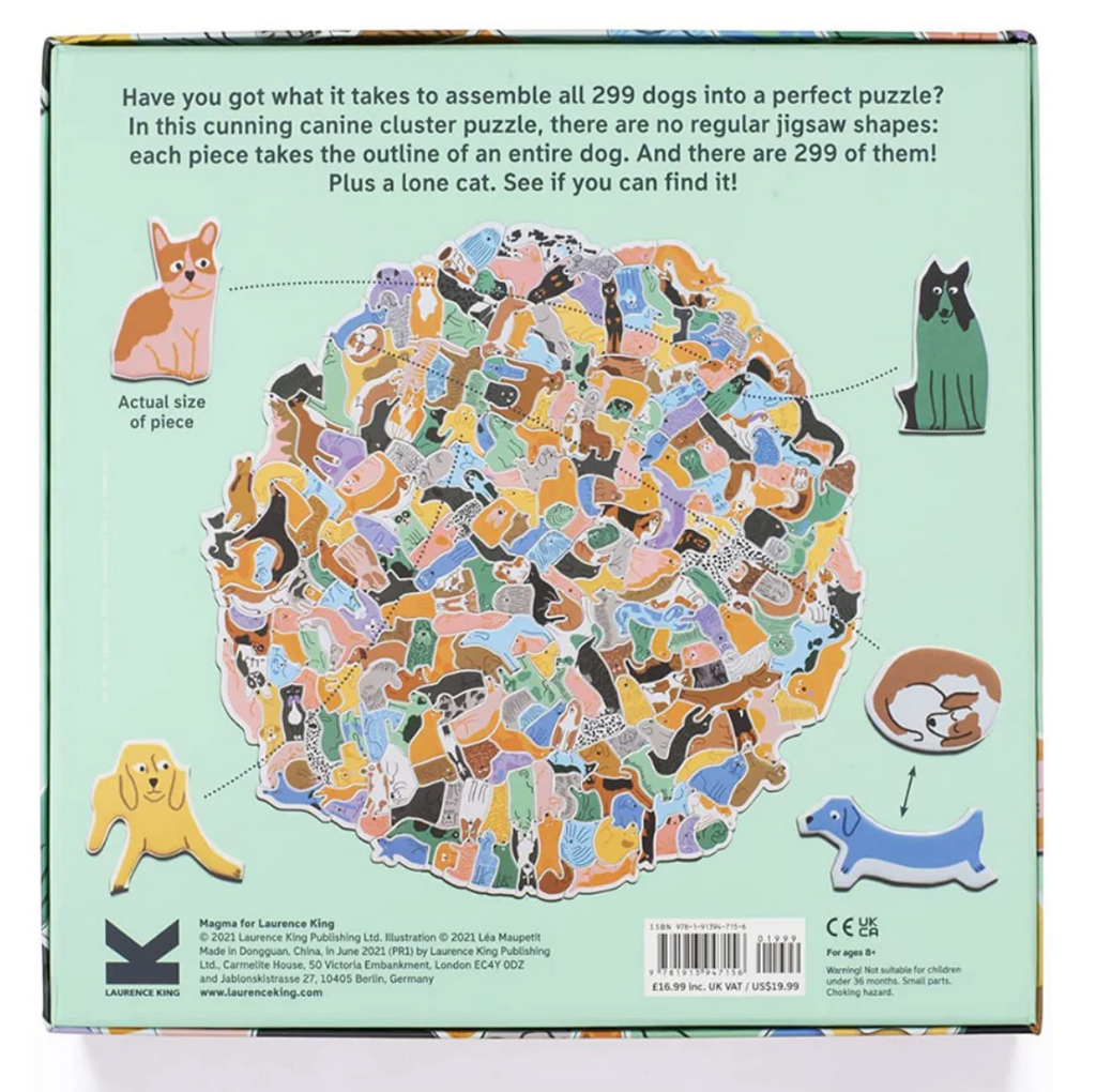 299 Dogs (and a Cat) 300 Piece Cluster Puzzle