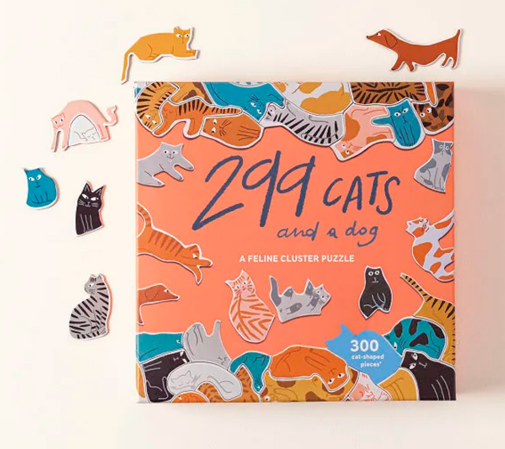 299 Cats (and a Dog) 300 Piece Cluster Puzzle
