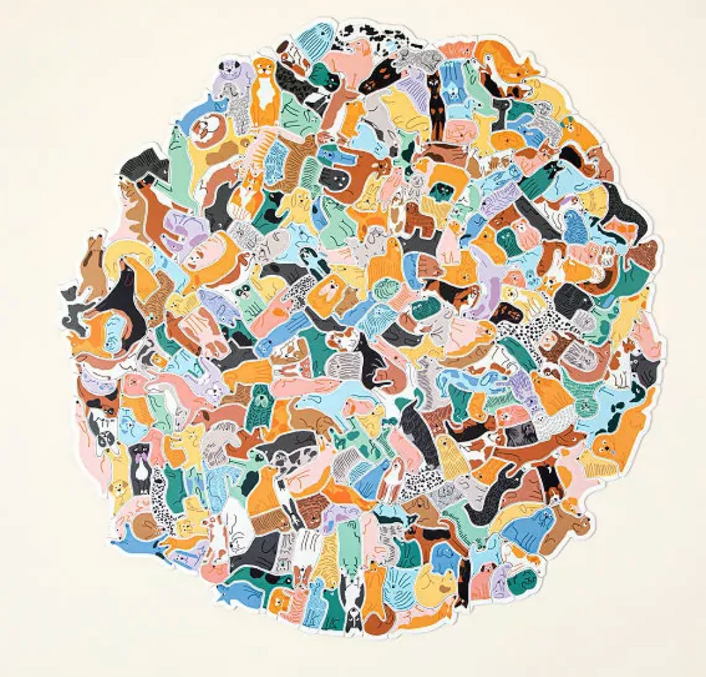 299 Dogs (and a Cat) 300 Piece Cluster Puzzle