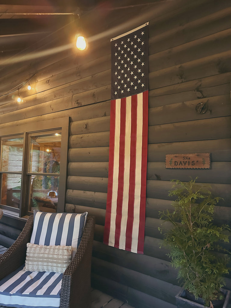 Americana Flag Banner with Grommets