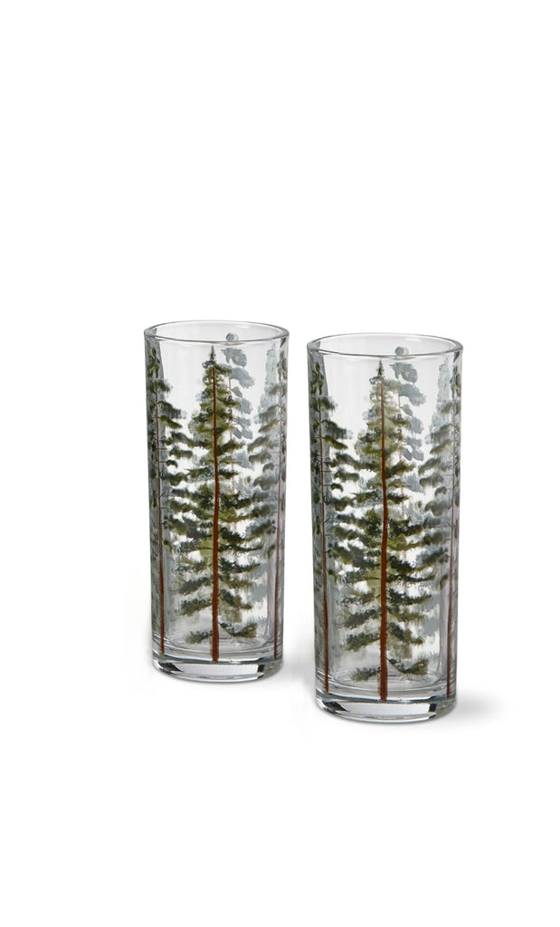 Tall Pines Drinking Glass