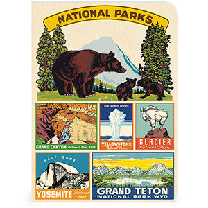 Cavallini & Co. National Parks Mini Notebooks, Set of 3
