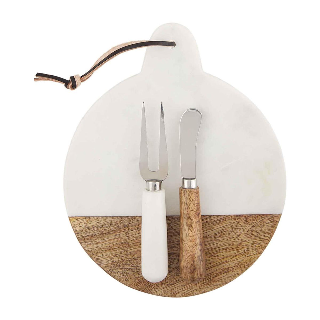 Marble & Wood Cheese Set