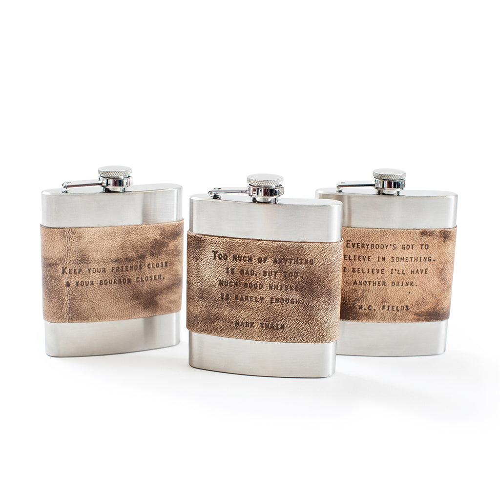 Too Much Of Anything - Mark Twain Flask