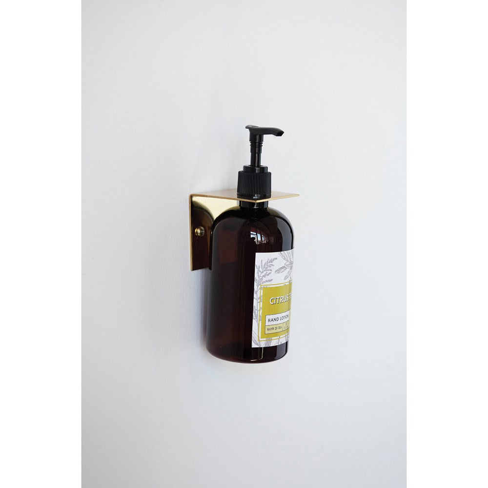 Brass Wall Hook / Soap, Lotion Bottle Holder