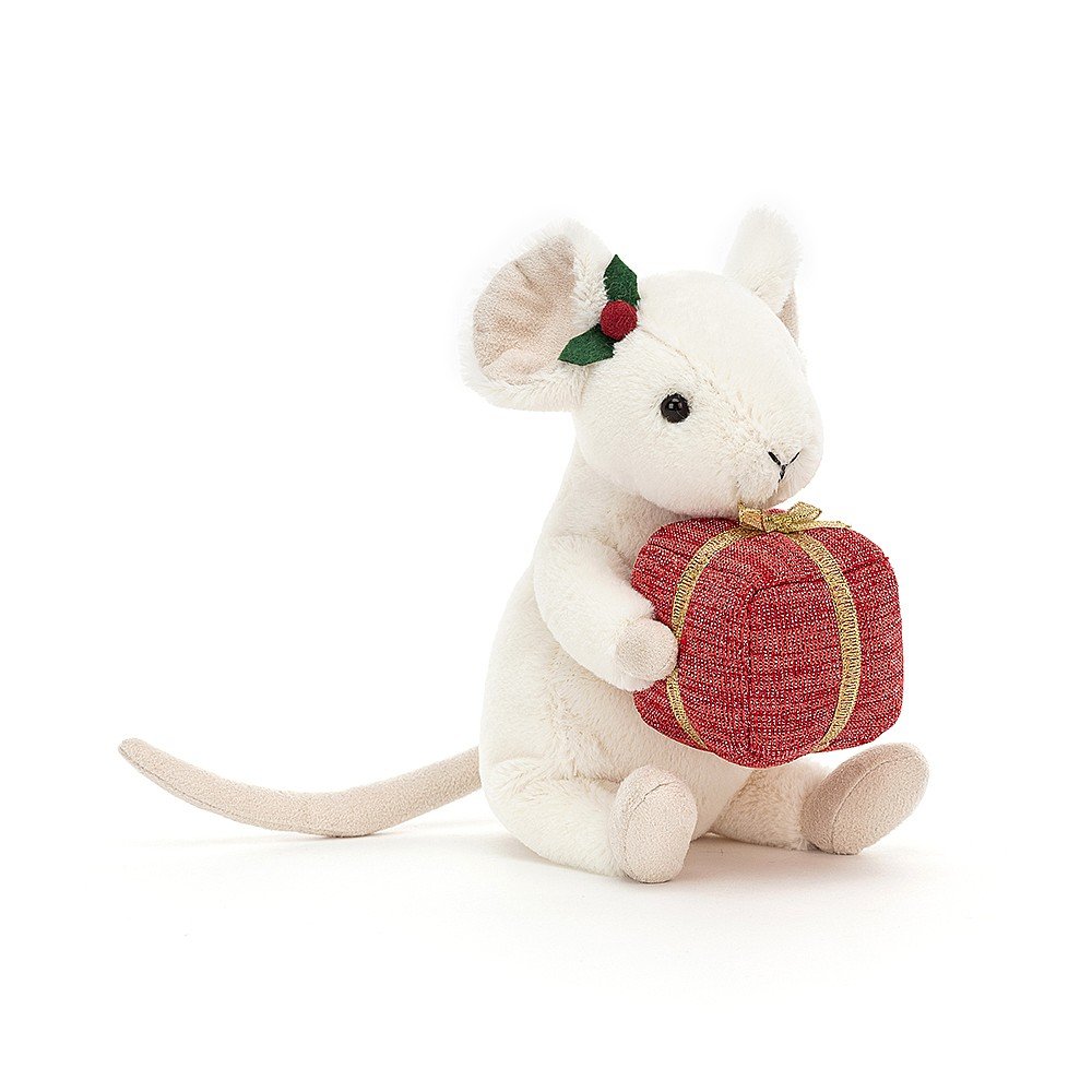 Jellycat I Am Merry Mouse w/ Present