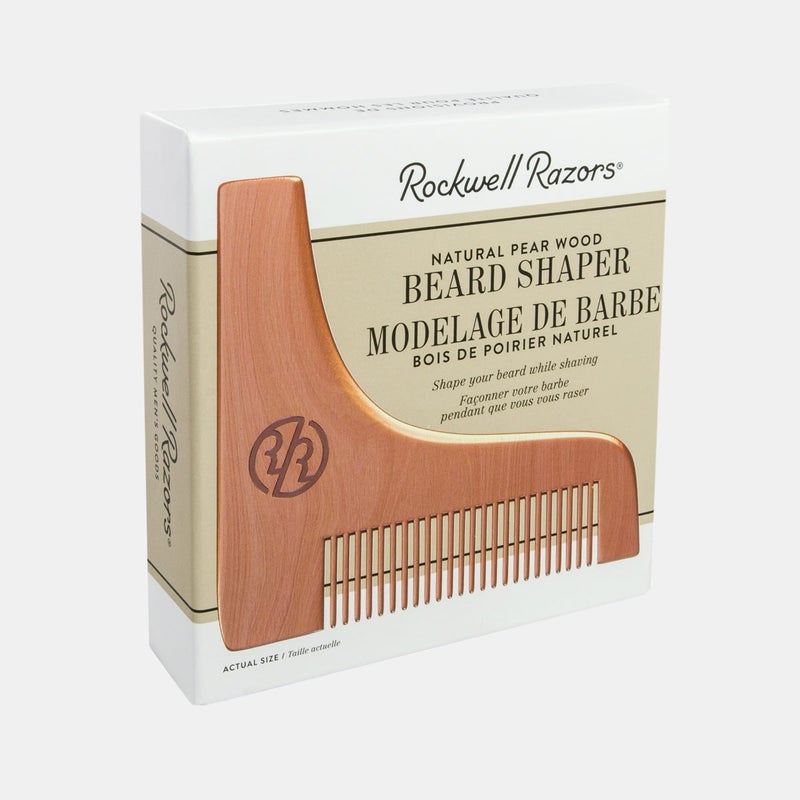 Rockwell Originals Natural Pear Wood Beard Shaper