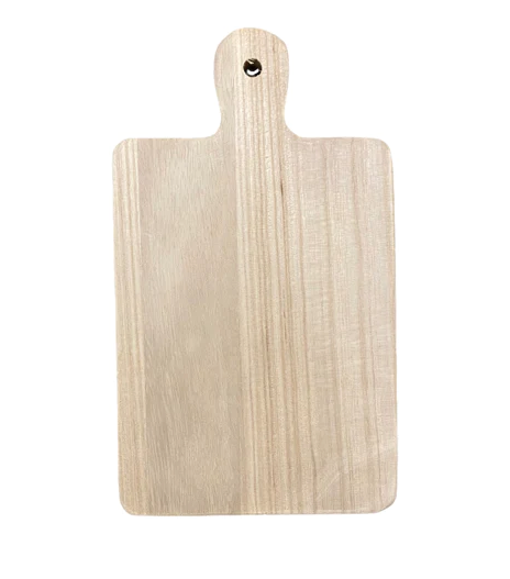 Mini Rectangular Paulownia Wood Board, 3 Styles
