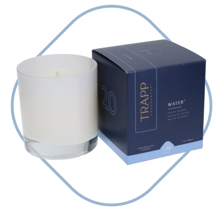 Trapp Fragrances No. 20 Water Boxed Candle, 7 Ounces