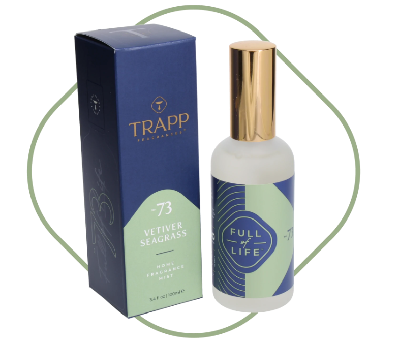 Trapp Fragrances No. 73 Vetiver Seagrass Fragrance Mist, 3.4 Ounces