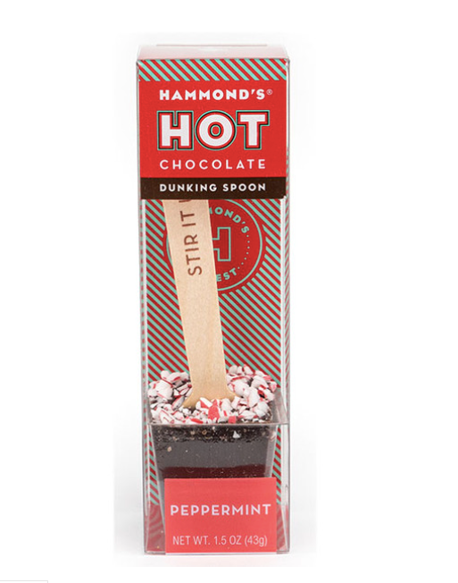 Hammond's Peppermint Hot Chocolate Dunking Spoon