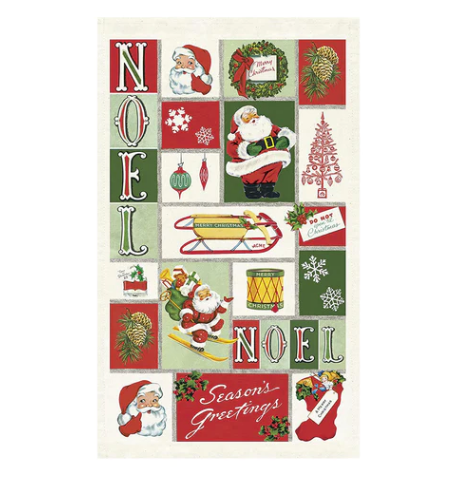 Cavallini Vintage Christmas Tea Towel