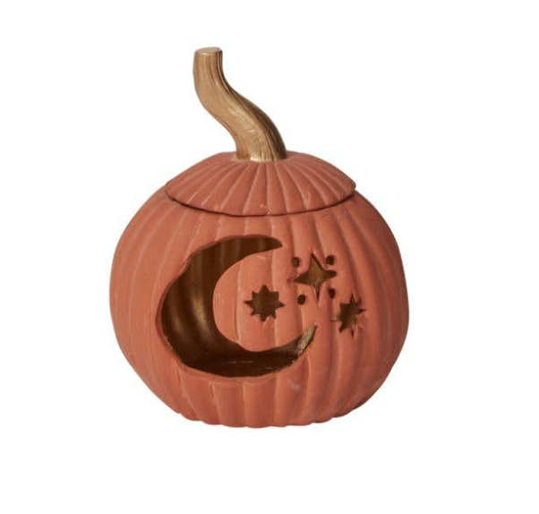 Moon & Stars Pumpkin Lantern, 2 Sizes