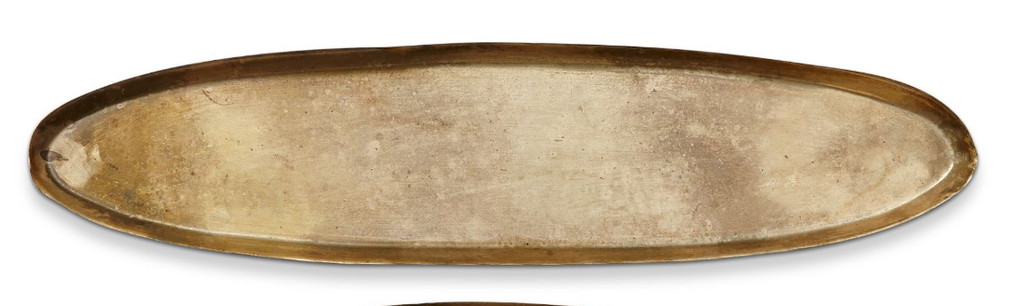 Antique Brass Oval Tray, 2 Sizes