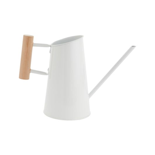 Presley White Steel Watering Can, 2 Sizes