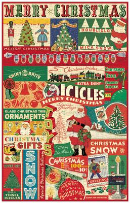 Cavallini Vintage Christmas Puzzle, 500 Pieces