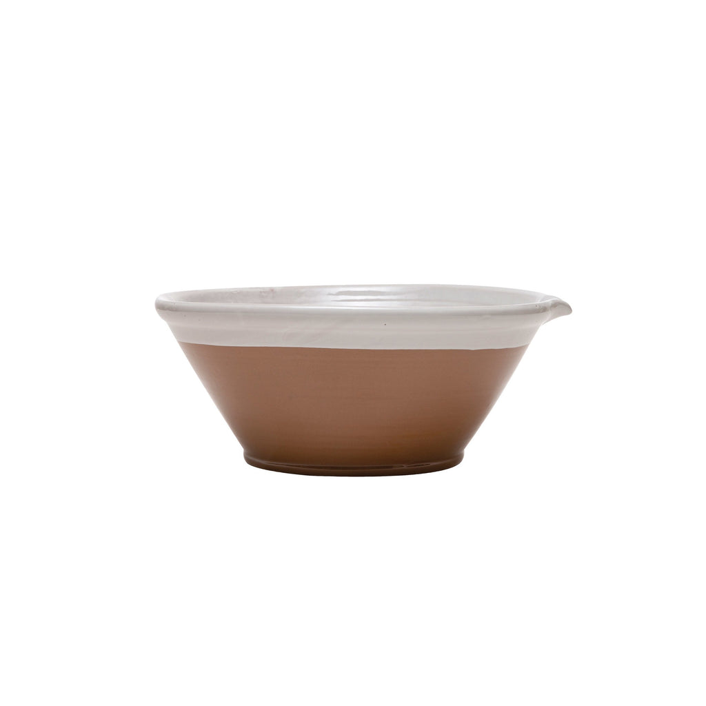 Medium Stoneware Batter Bowl with Reactive Glaze