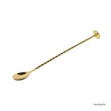 Weighted Gold Bar Spoon / Muddler