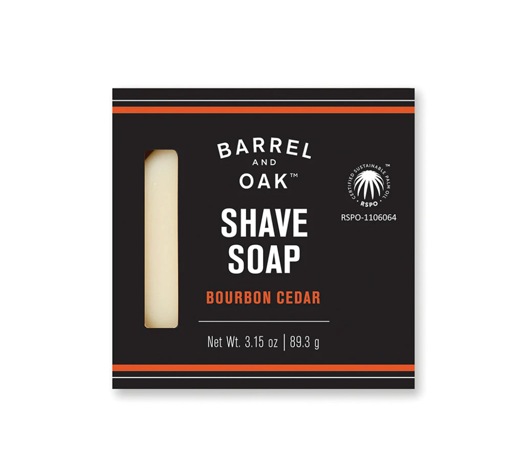 Barrel and Oak Classic Shave Soap, Bourbon Cedar