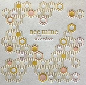 Elum Honeycomb Letterpress Card