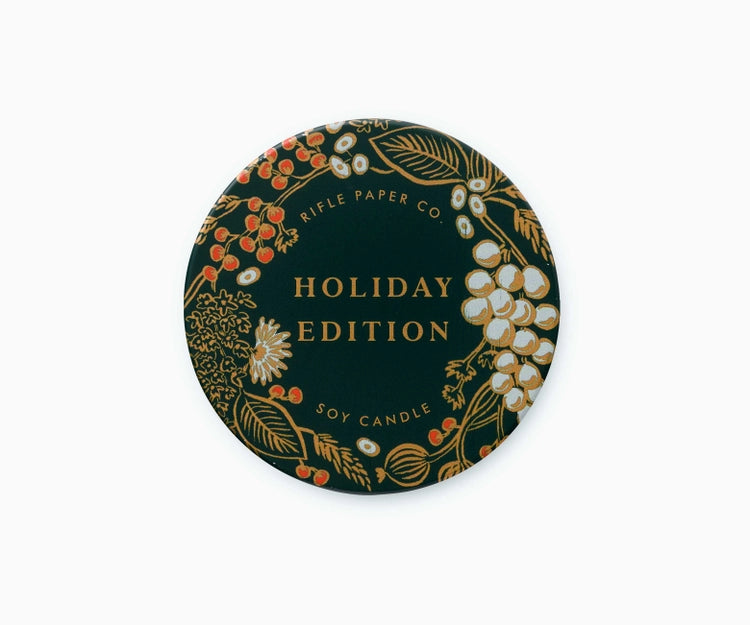 Rifle Paper Co. Holiday Edition Mini Tin Candle
