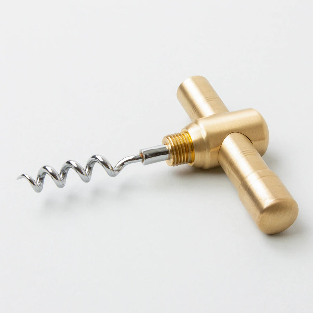 Solid Brass Corkscrew