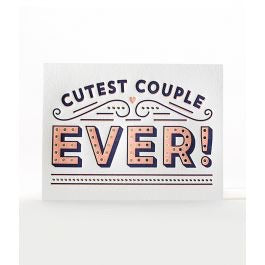 Elum Cutest Couple Letterpress Card