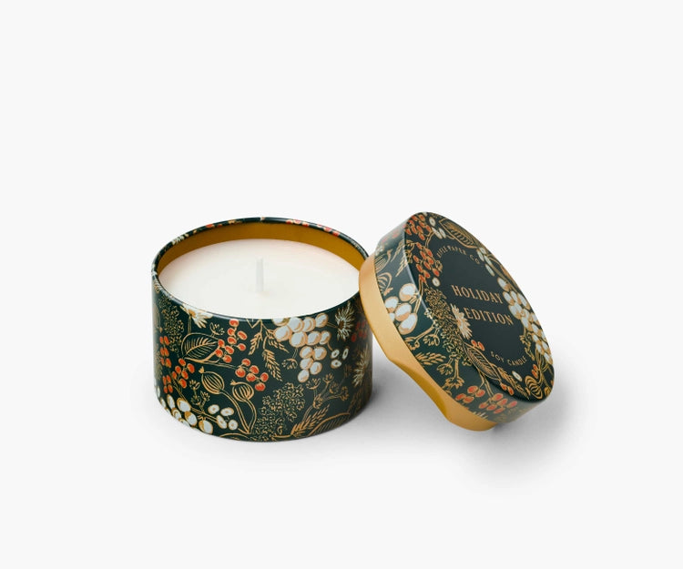Rifle Paper Co. Holiday Edition Mini Tin Candle