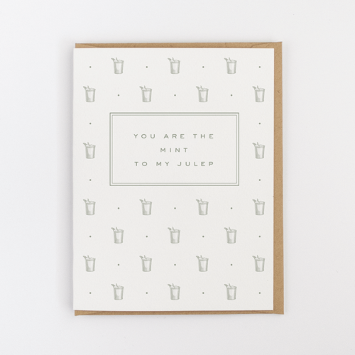 Mint to My Julep Greeting Card