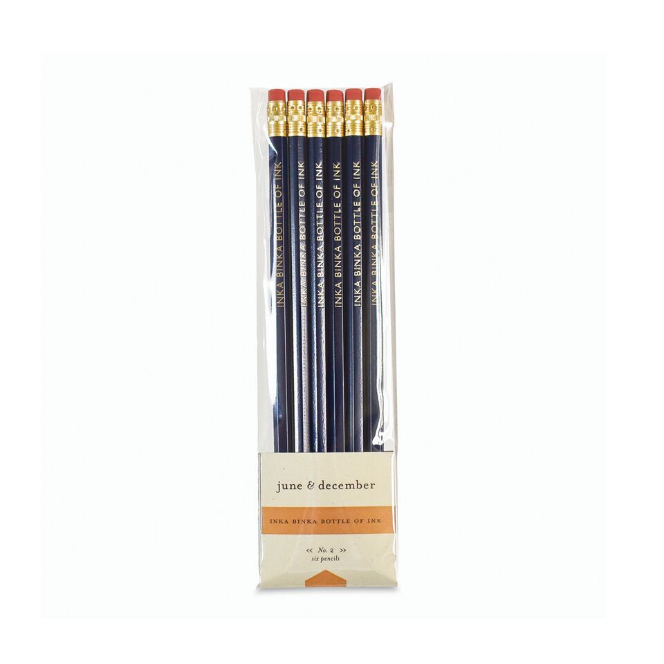 June & December - Inka Binka Pencils, Set of 6