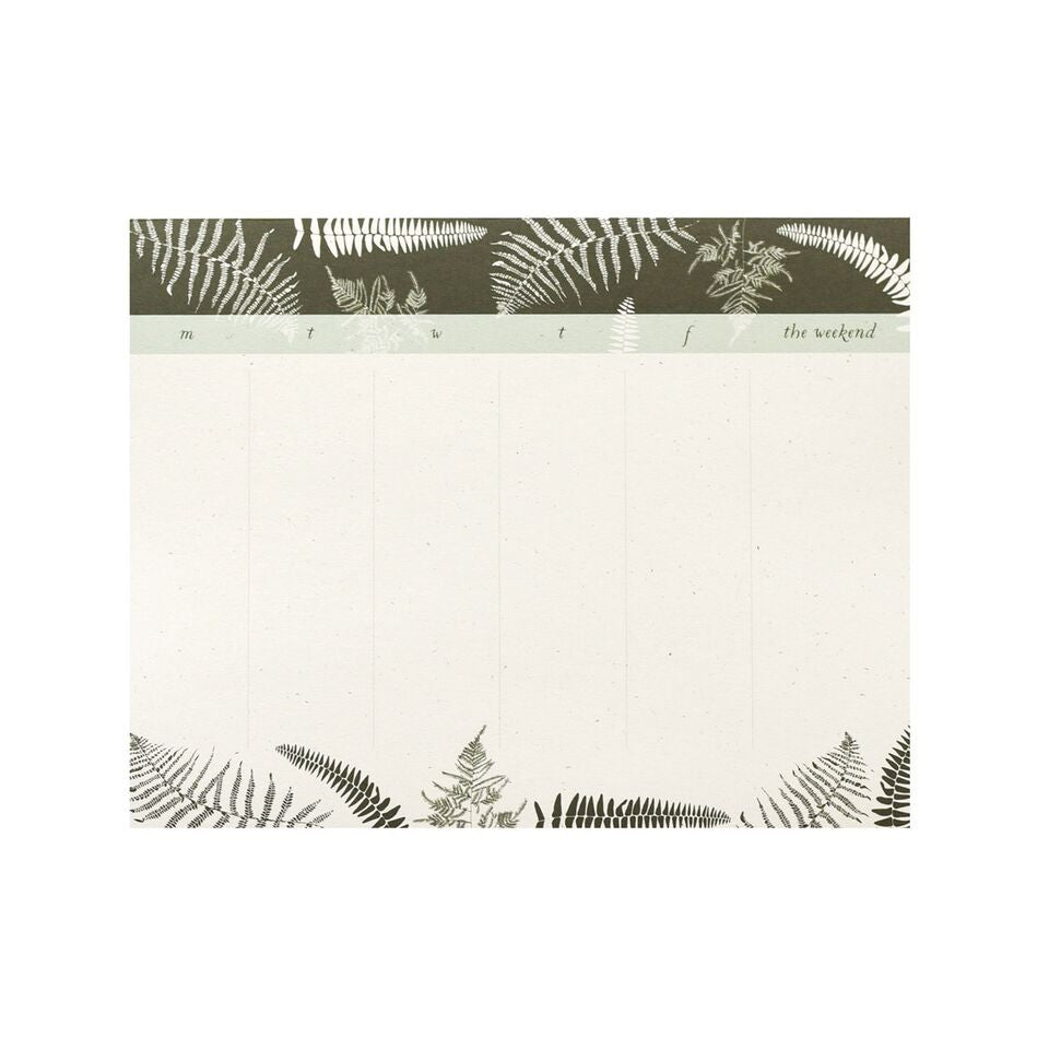 June & December - Fronds Desk Pad, Weekly To Do